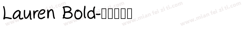 Lauren Bold字体转换